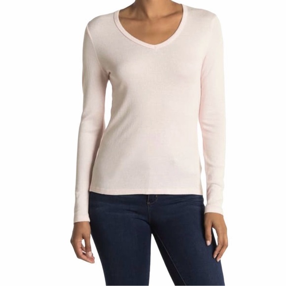 Michael Stars Anthropologie Baby Pink Long Sleeve Tee - Picture 5 of 15